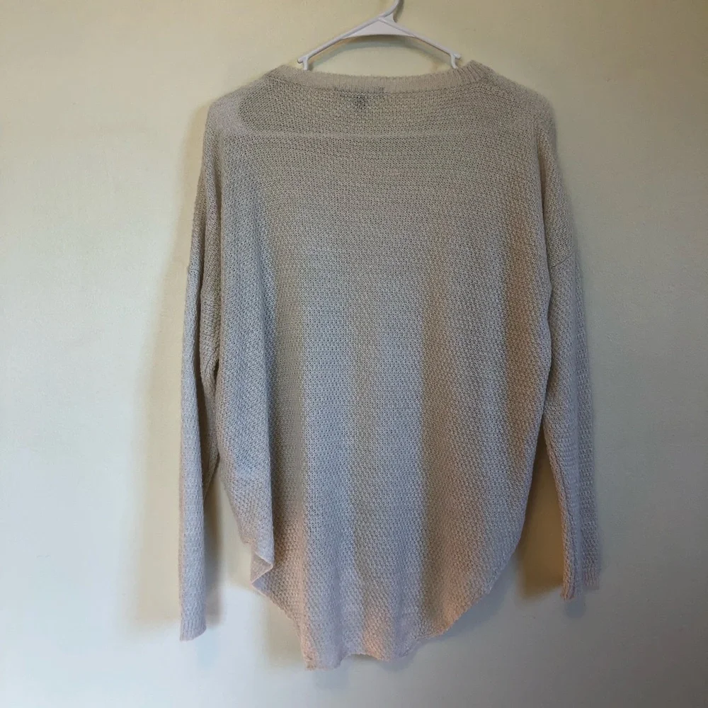 madewell | open knit chunky pullover small